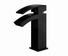 Waterfall Bathroom Basin Tap | Matt Black