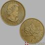 2022 Canadian 1oz Gold Maple Leaf BU 999.9 Gold Final Queen Elizabeth 11 Year Mint Fresh Image 2