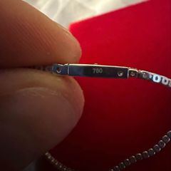 18k White Gold Natrual Diamond Tennis Bracelet