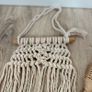 Nursery Decor Set | wall hanging Macrame + Rattan Rattle Image 3