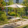 Outsunny 4-Seater Wooden Picnic Bench Set-Fir Wood Image 2