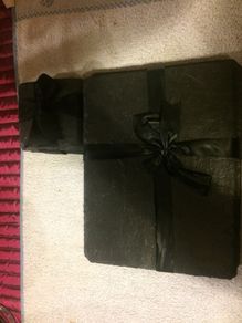 slate placement mats with tea coasters new