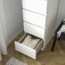 6 Drawer chest in pristine condition with mirror Image 4