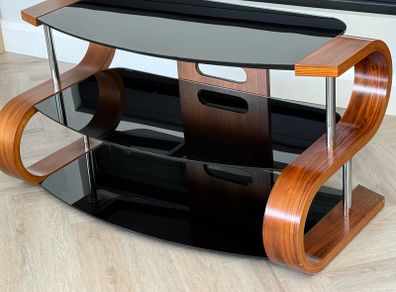 Modern Black Glass TV Unit