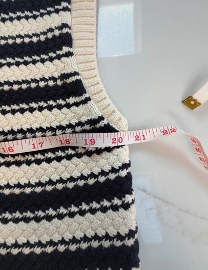 Boden stripy cotton vest size S