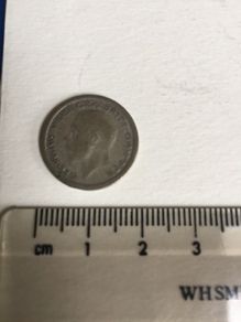 George V, silver six pence, c1920s