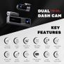 Miofive Dash Cam Front and Rear, 4K+2K Dual Dash Camera for Cars with 5G Wifi, GPS, 3840 UHD Recorder, Built-In 128G eMMC Storage, Night Vision, Motion Detection, G Sensor Powered by Super Capacitor Image 6