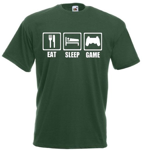 Eat Sleep Game  Mens funny gaming, gamer t-shirts TEE TOP SHIRT GREAT GIFT PRESENT