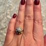 Diamond White Gold Art Deco Engagement or Dress ring Image 8