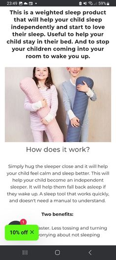 Kids weighted sleeping pillow