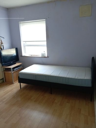 IKEA single bed with memory foam mattress rarely used.. Cover on mattress can be zipped off and washed.. Also 32inch Samsung TV with unit and dvd player 80