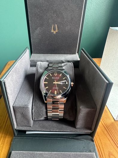 Bulova Surveyor Burgandy Dial