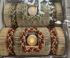 2 Handmade Christmas T- Lights