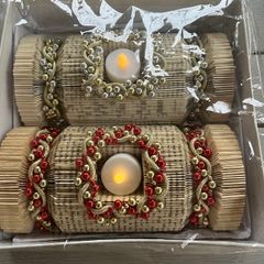 2 Handmade Christmas T- Lights