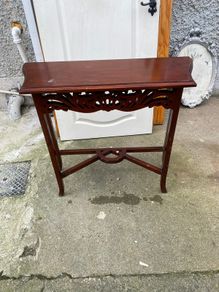 Dark Wood Console / Hall Table