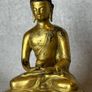 Amitabha  Buddha - Gilt Bronze,Signed Image 4