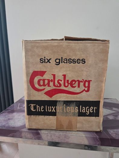 vintage carlsberg glasses