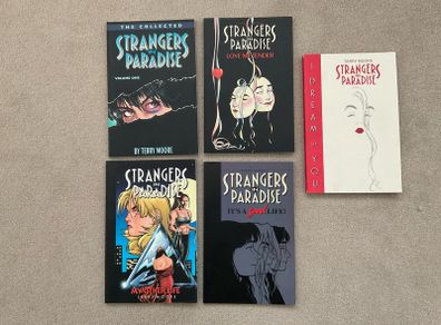 Various strangers in paradise collected edition graphic novels / comics , 4 each all 5 for 15