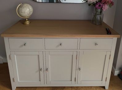 Beautiful Grey & Oak Sideboard / Console Table