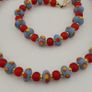 Antique Venetian Style Tiny Eyes Glass & Venetian WhiteHeart Glass Beads Necklace Image 2