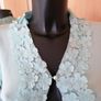 Women's Cardigan Blue SIZE 14 Image 3