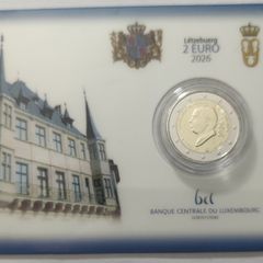 Luxembourg 2 Euro Brilliant Uncirculated Coin 2026 - Accession to the Throne and 45th Birthday of Grand Duke Guillaume V