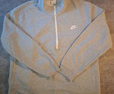 Nike Sportswear Club Fleece Men's 1/2 Zip Sweatshirt Heather Grey Pullover XL