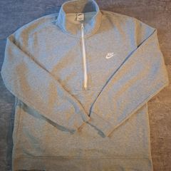 Nike Sportswear Club Fleece Men's 1/2 Zip Sweatshirt Heather Grey Pullover XL
