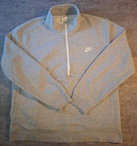 Nike Sportswear Club Fleece Men's 1/2 Zip Sweatshirt Heather Grey Pullover XL