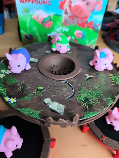 Pigs on Trampolines
