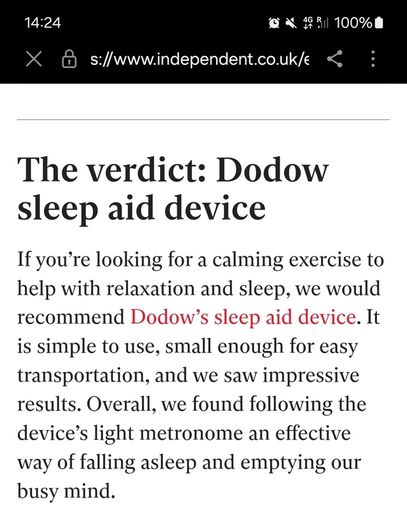 Sleep aid Dodow designed by insomniacs