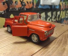 Welly NEX Miniature 1955 Red Chevrolet Stepside Pickup Truck Diecast kids children gift present Collectable play