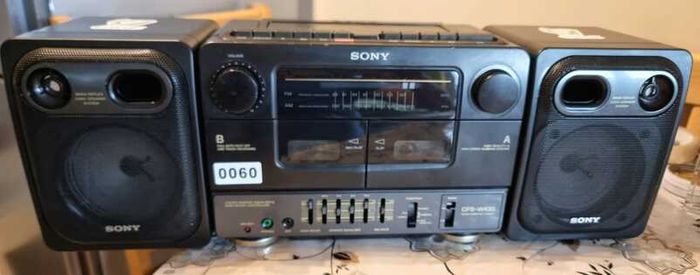From 1992 Sony CFS-W430 Vintage Radio Cassette recorder, working perfect.