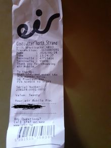 20 euro Eir Mobile Top Up Voucher Unused D 3 Meetup