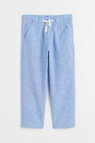 Slim Fit Linen-blend chinos size fits 10-11 years  140 cm