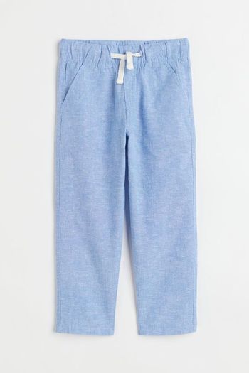 Slim Fit Linen-blend chinos size fits 10-11 years  140 cm