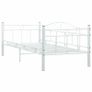Bed Frame White Metal 90x200 cm Image 5