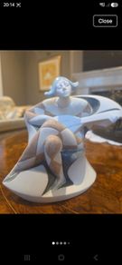 Rare Retired Lladro Harlequin with Mandolin - Utopia Collection