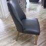 Millie Dining Chair Faux Leather x 8 in Grey Image 2