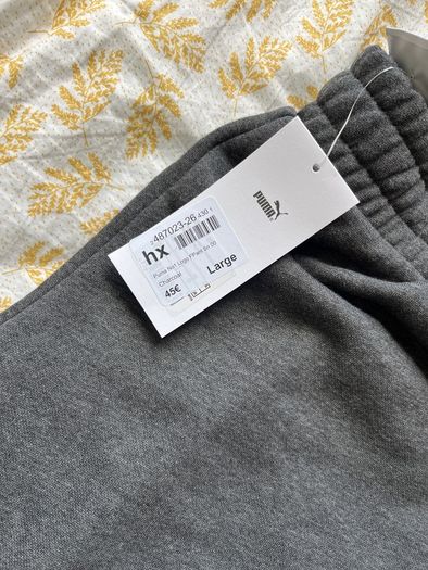 Men's Puma Joggers Grey Large