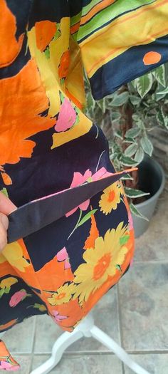 Vintage 90s 00s navy floral summer blazer size small medium