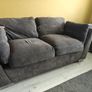 grey 2 seater and 3 seater sofa Image 3