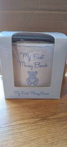 Baby Boy Porcelain Money Box
