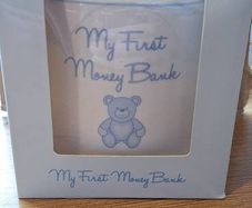Baby Boy Porcelain Money Box