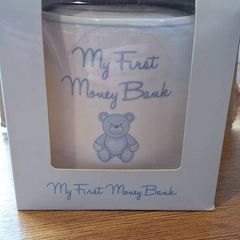 Baby Boy Porcelain Money Box