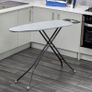 Ironing Board With Rest / 110cm x 33cm / Folds Away Flat / Non-Slip Feet / Adjustable Height (FREE POSTAGE) Image 2