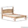 Solid Wood Low Foot Bed Frame Double Image 2