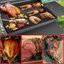 BBQ Grill Smoker With Side Shelves, Barbecue Garden Grill with Temperature Gauge, Outdoor Oil Drum Camping Barbeque Charcoal BBQ Barrel Image 6