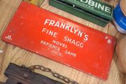 1940s Franklyns Fine Shagg tin patience game