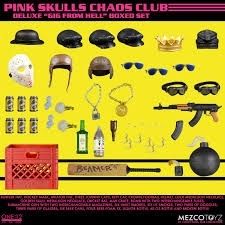 mezco pink skulls gig from hell exclusive version 1/12